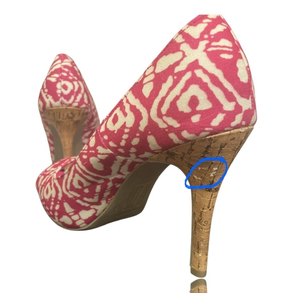 Women's Kate Platform Pump High Heel CHRISTIAN SIRIANO Pink Peep Shoe, 9 - Picture 7 of 7